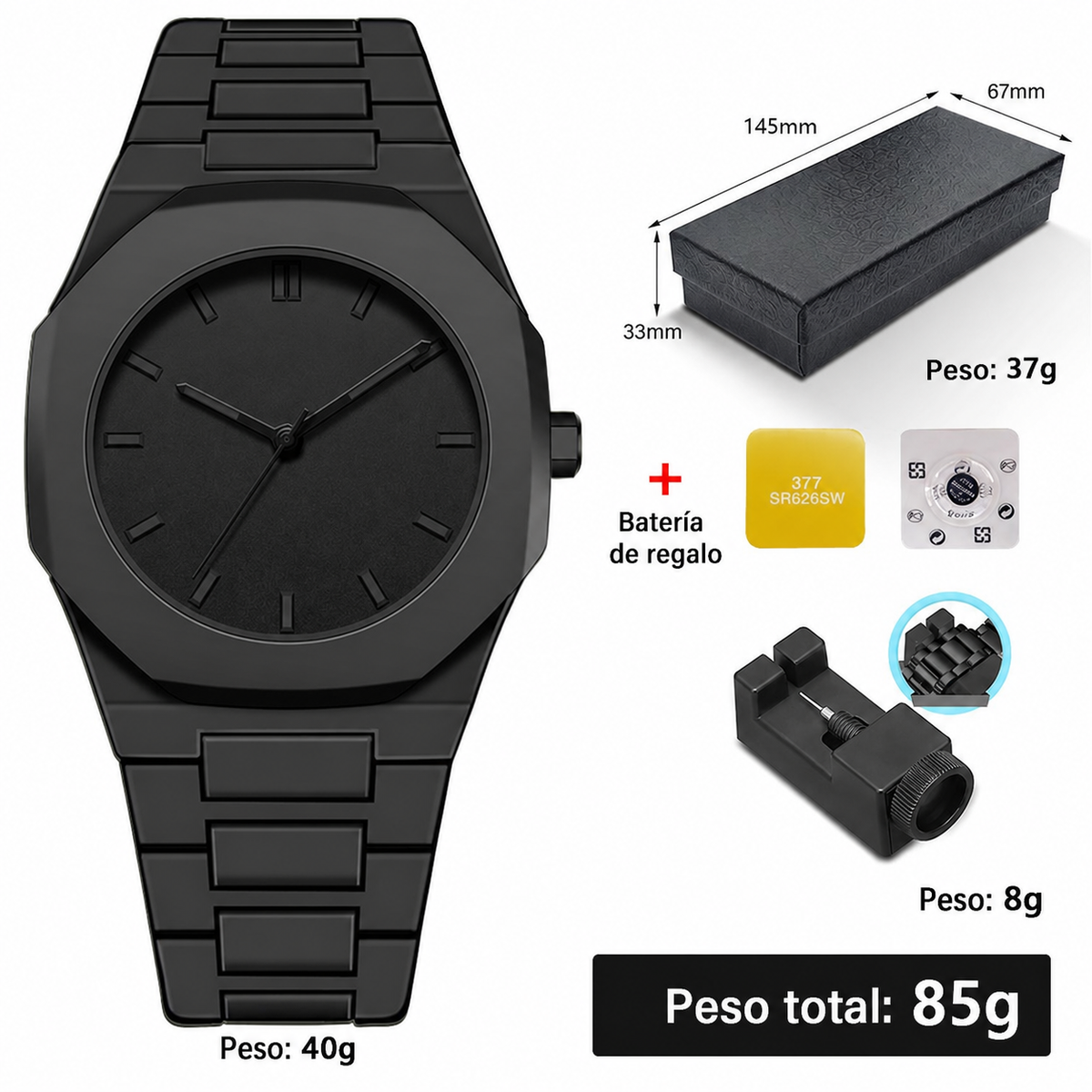 Reloj de Cuarzo Unisex Estilo Sport Dopamina