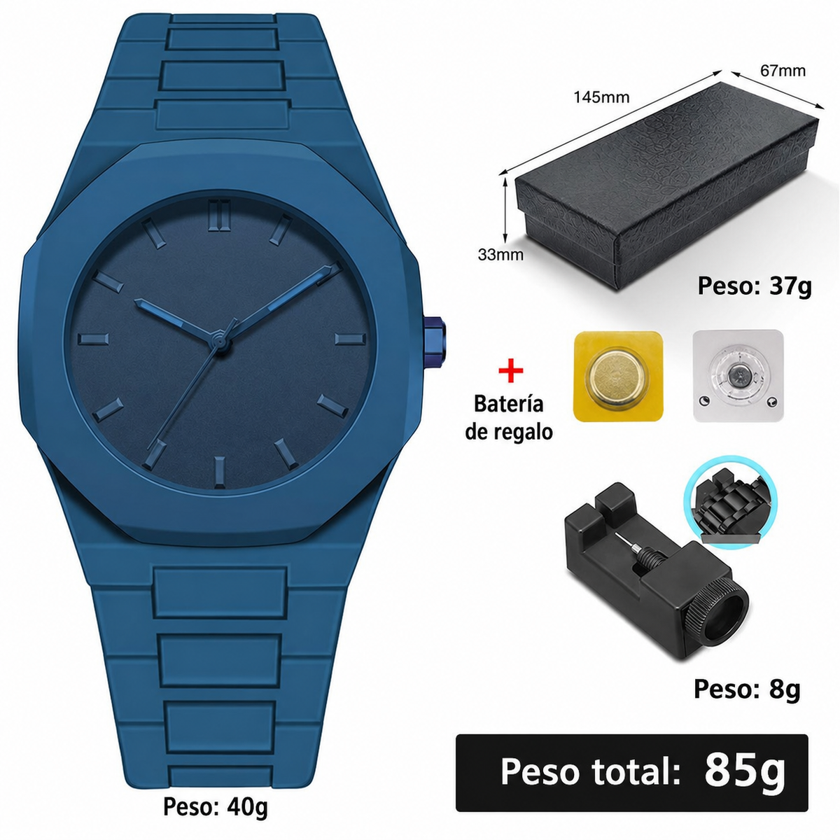 Reloj de Cuarzo Unisex Estilo Sport Dopamina