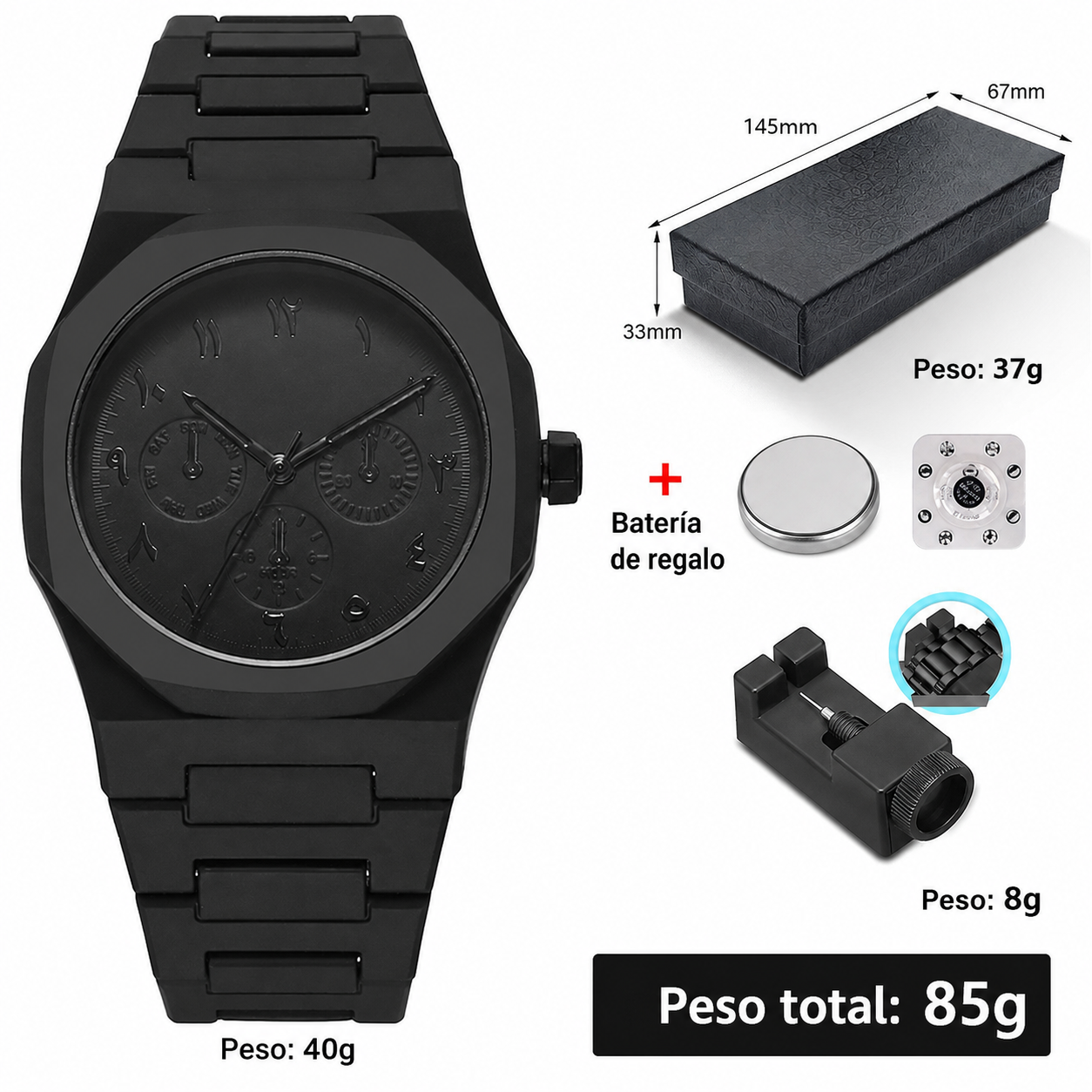 Reloj de Cuarzo Unisex Estilo Sport Dopamina