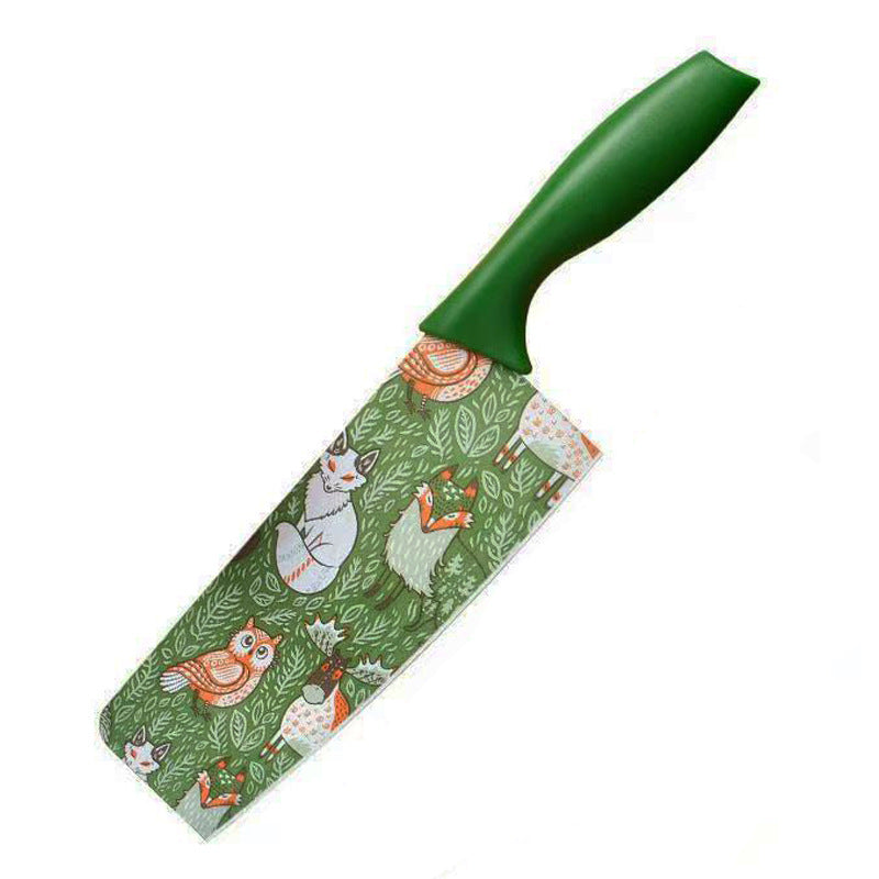 Cuchillo de acero inoxidable con diseño floral 31 cm - 6