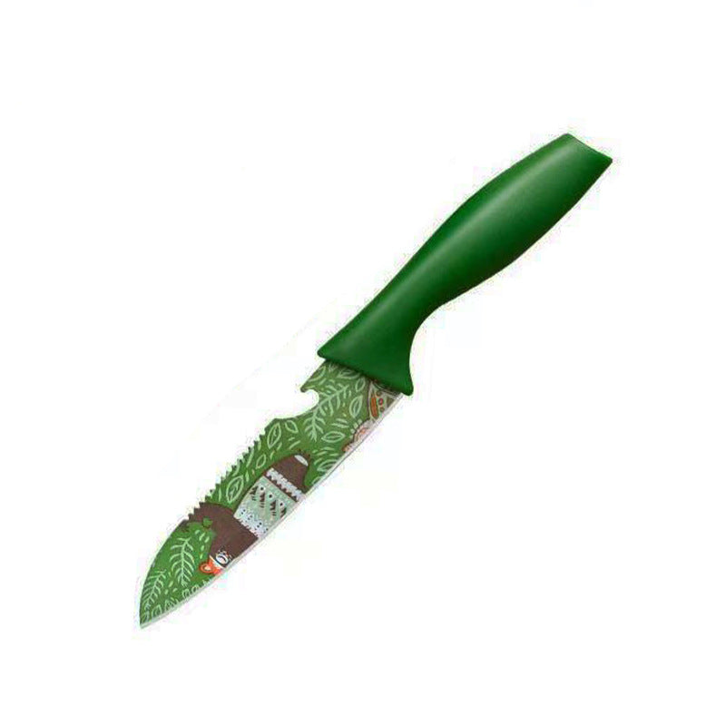 Cuchillo de acero inoxidable con diseño floral 31 cm - 7