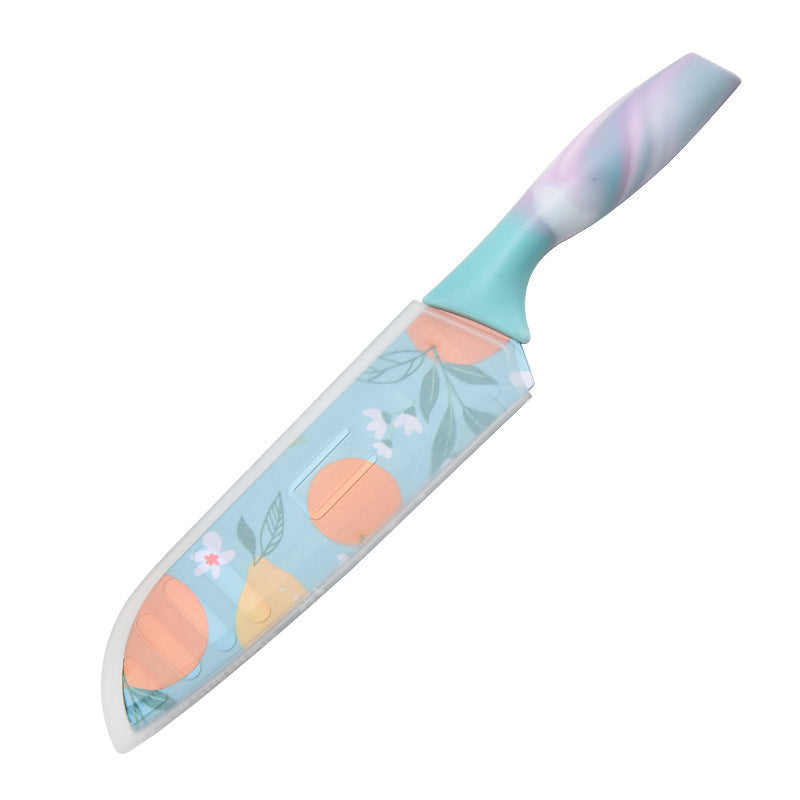 Cuchillo de acero inoxidable con diseño floral 31 cm - 9