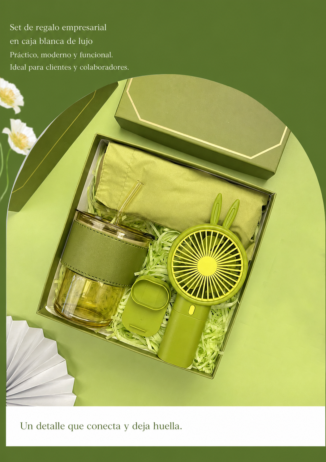 Set de Regalo Empresarial en Caja Blanca de Lujo - 12