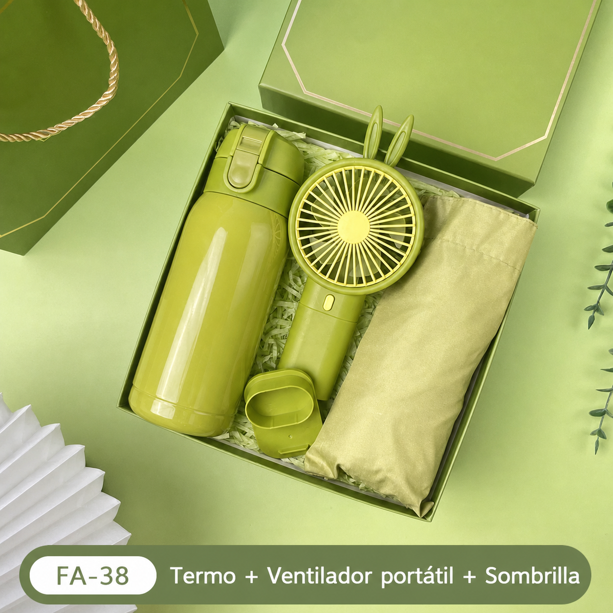 Set de Regalo Empresarial en Caja Blanca de Lujo - 5