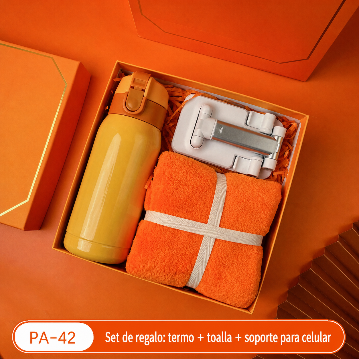 Set de Regalo Empresarial en Caja Blanca de Lujo - 6