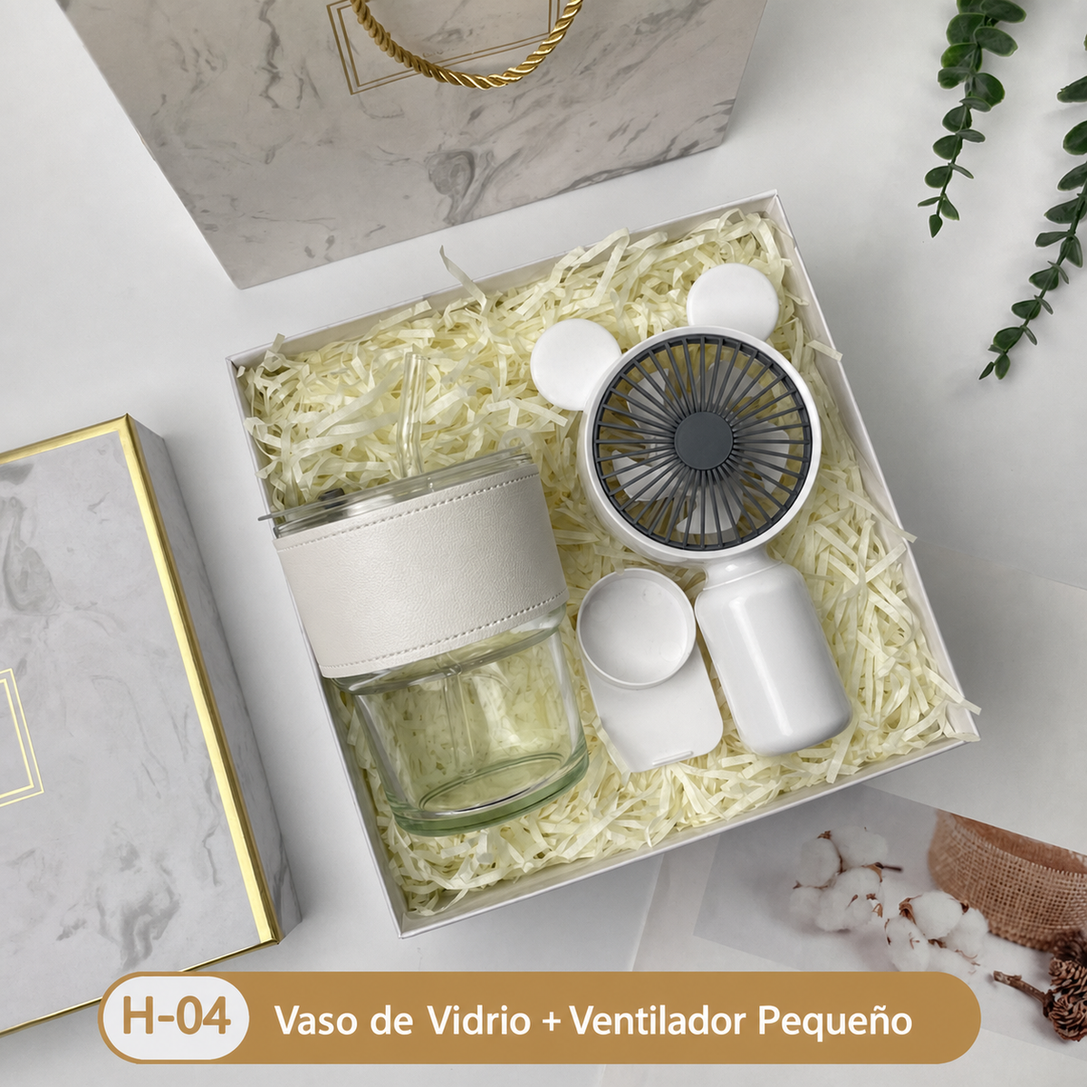 Set de Regalo Empresarial en Caja Blanca de Lujo - 7