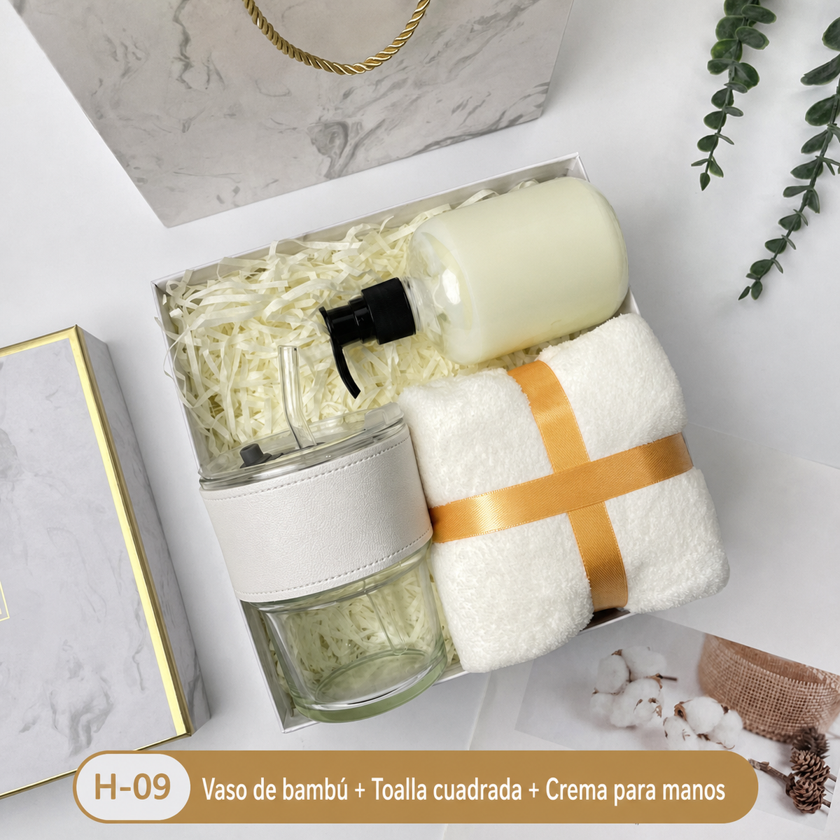 Set de Regalo Empresarial en Caja Blanca de Lujo - 8