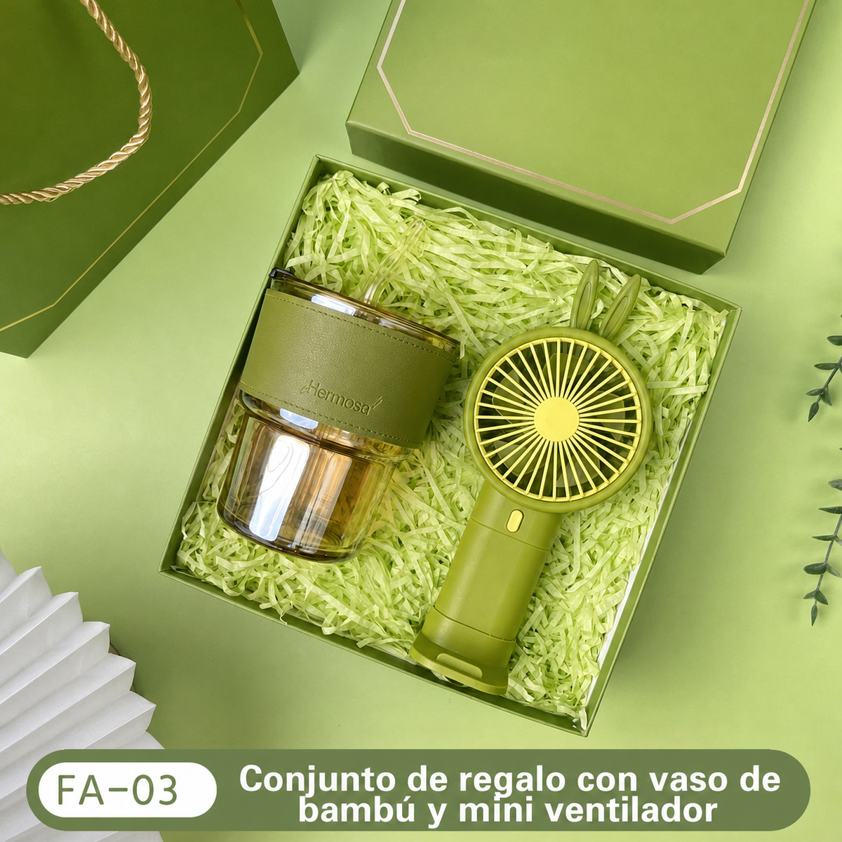 Set de Regalo Empresarial en Caja Blanca de Lujo