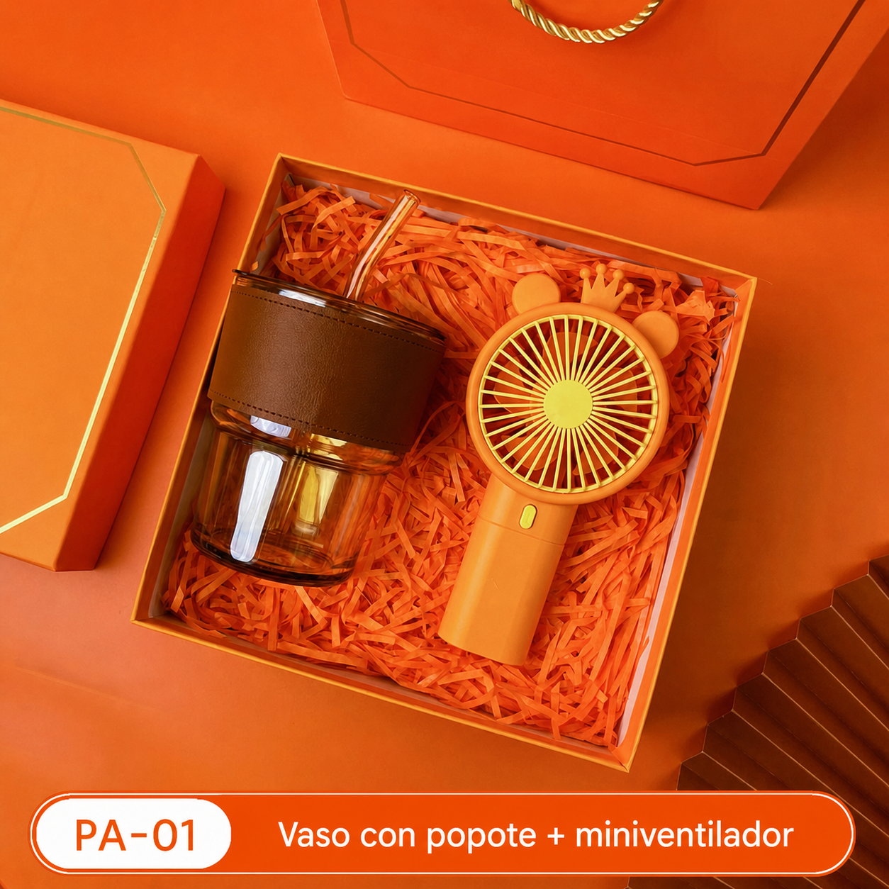 Set de Regalo Empresarial en Caja Blanca de Lujo