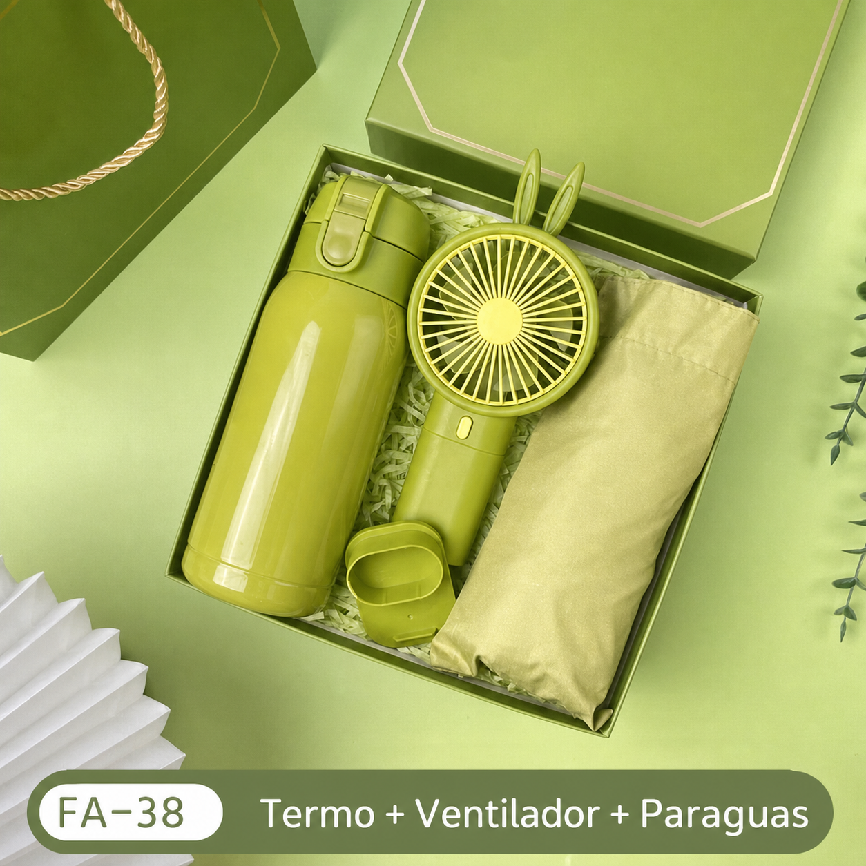 Set de Regalo Empresarial en Caja Blanca de Lujo