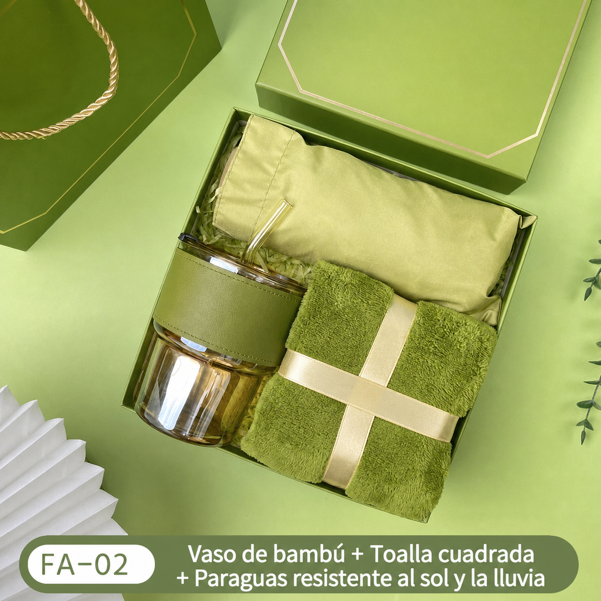 Set de Regalo Empresarial en Caja Blanca de Lujo