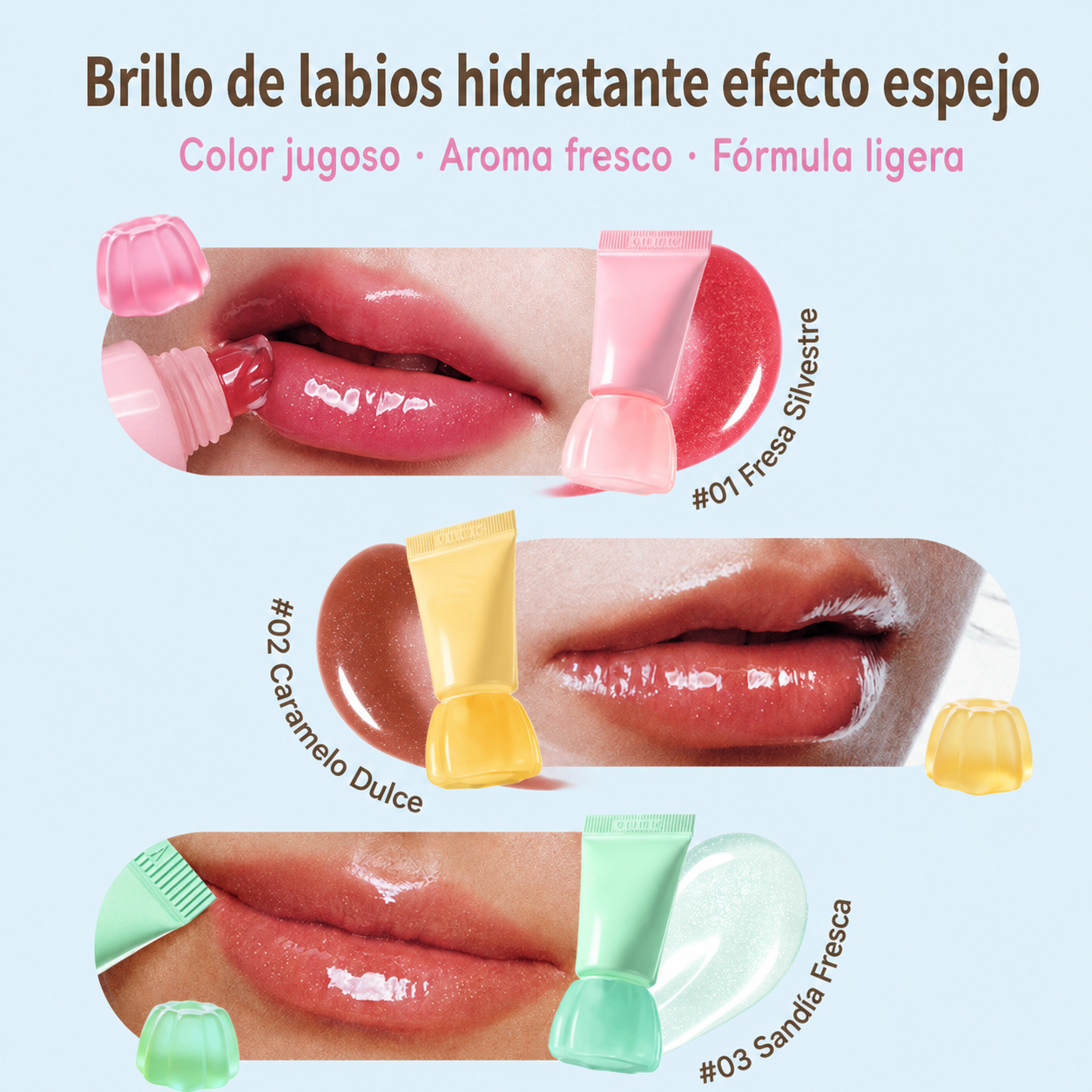 Judydoll Lip Gloss Hidratante Efecto Espejo Mini - 2
