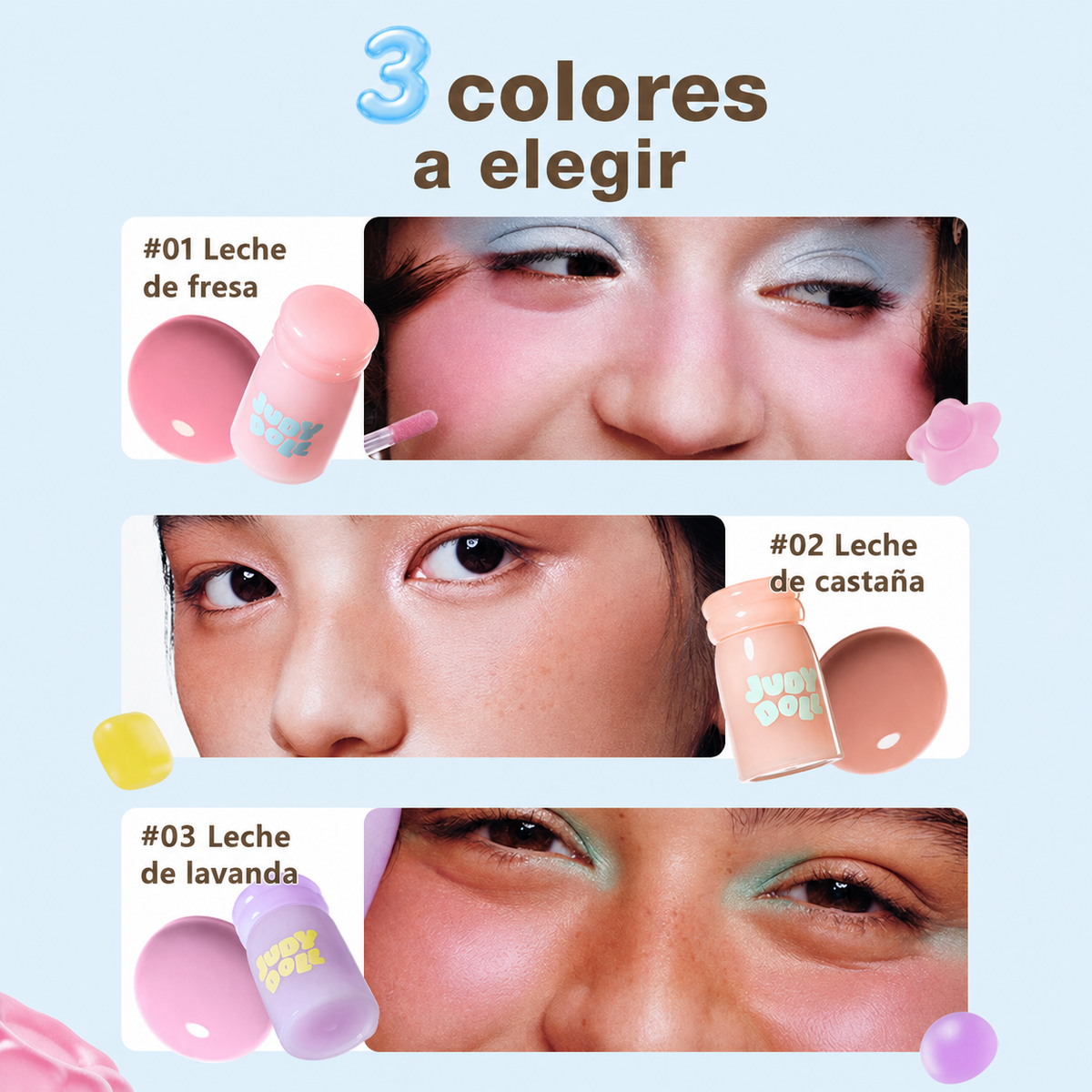 Judydoll Lip Gloss Hidratante Efecto Espejo Mini - 4