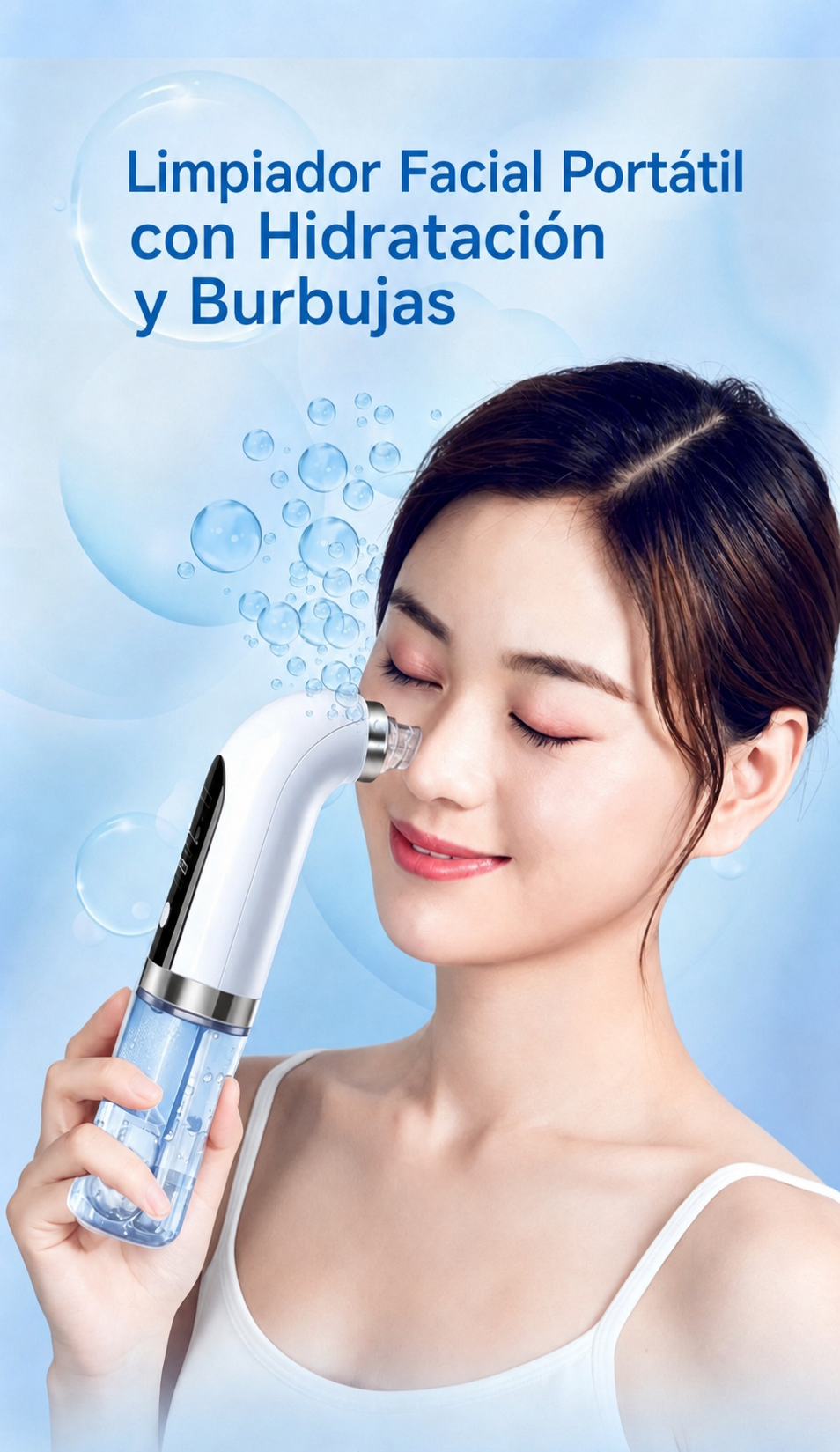 Limpiador Facial Portátil con Hidratación y Burbujas - 10