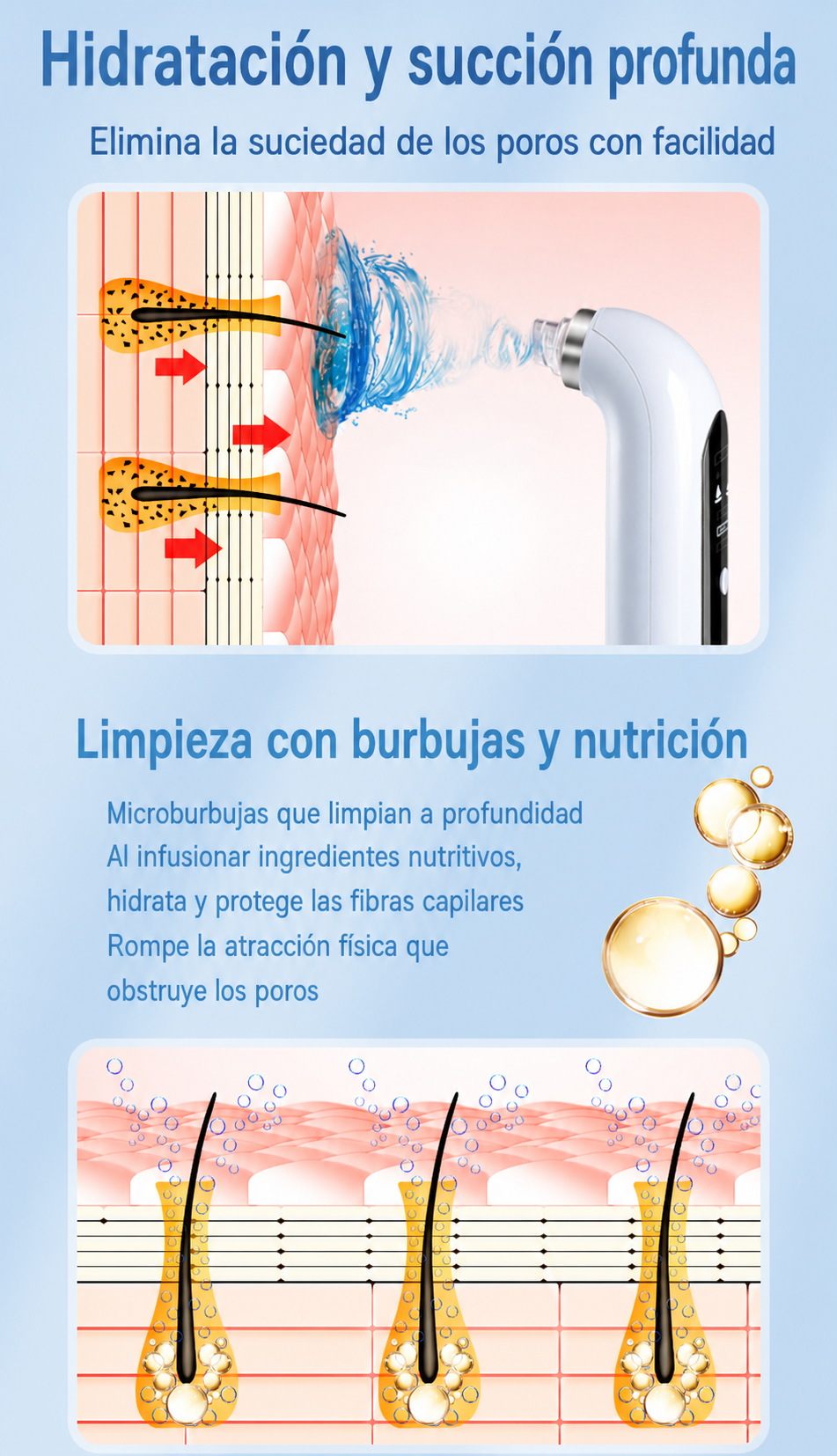 Limpiador Facial Portátil con Hidratación y Burbujas - 11
