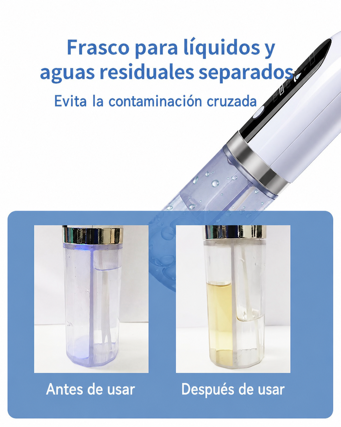 Limpiador Facial Portátil con Hidratación y Burbujas - 13