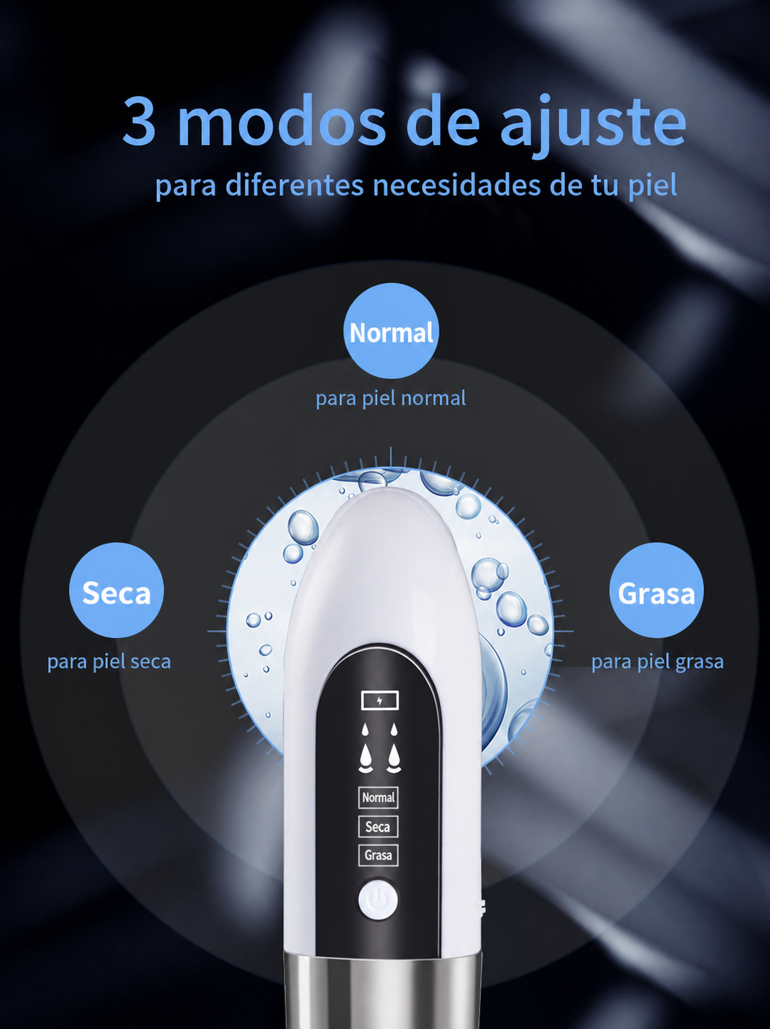 Limpiador Facial Portátil con Hidratación y Burbujas - 14