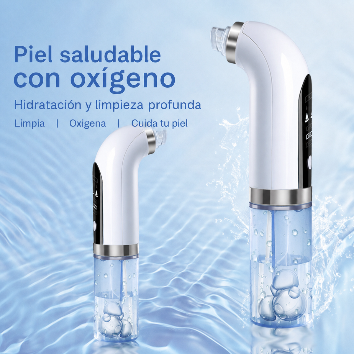 Limpiador Facial Portátil con Hidratación y Burbujas - 2
