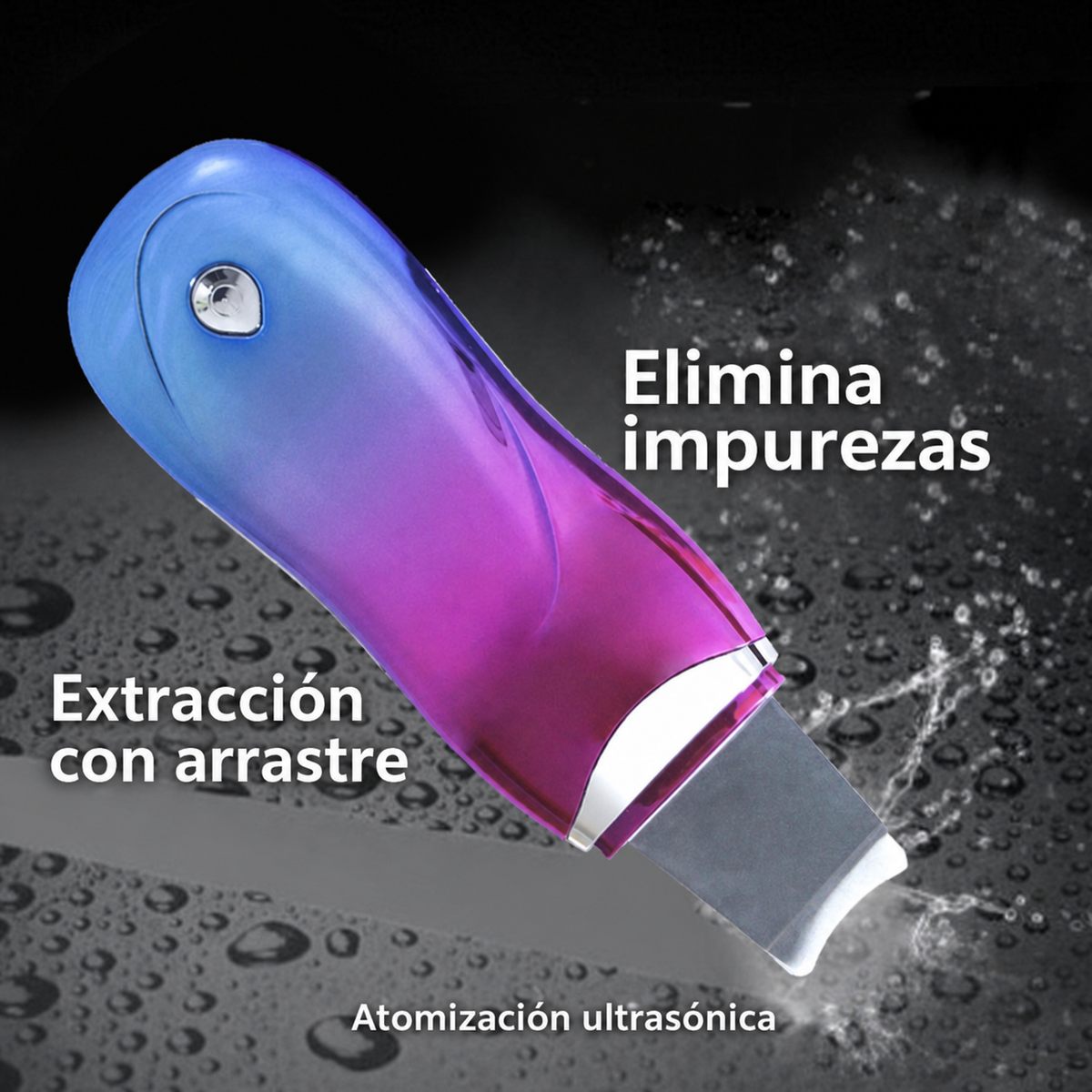 Espatula Ultrasónica Facial para Limpieza de Poros - 4