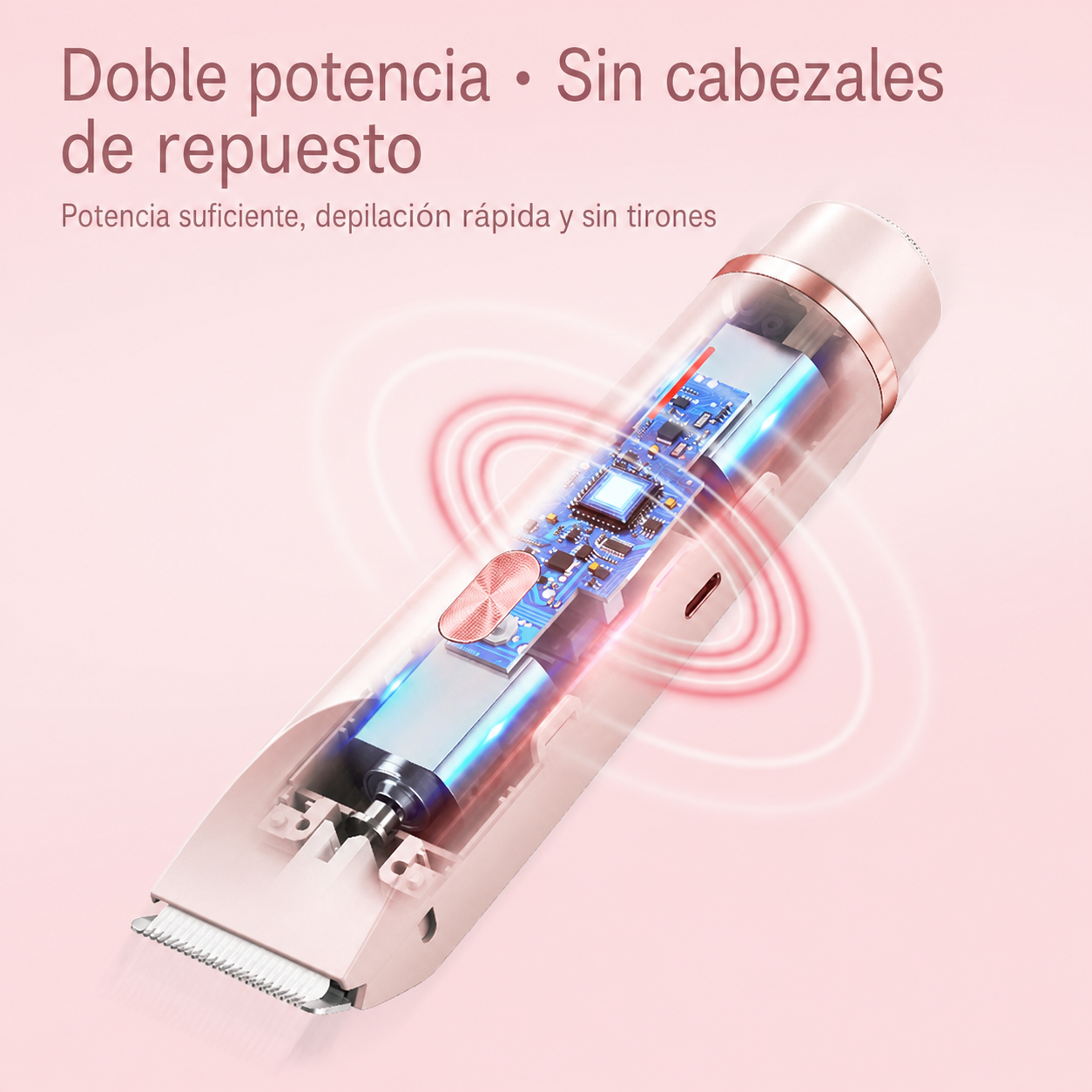 Depiladora Eléctrica Recargable Uso en Seco y Húmedo - 2