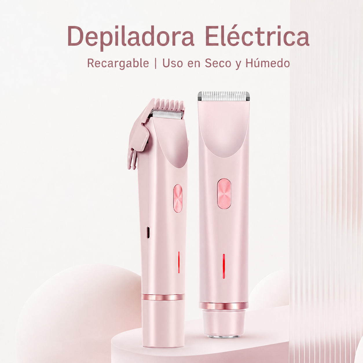 Depiladora Eléctrica Recargable Uso en Seco y Húmedo - 3