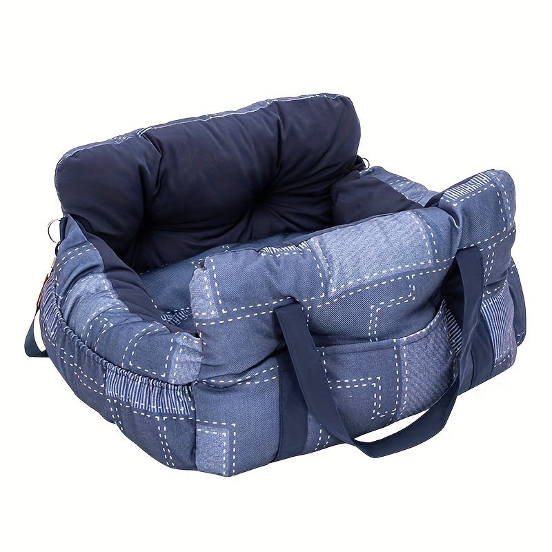 Cama portátil para perro en auto, relleno PP algodón