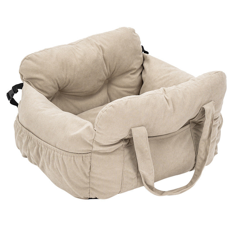 Cama portátil para perro en auto, relleno PP algodón
