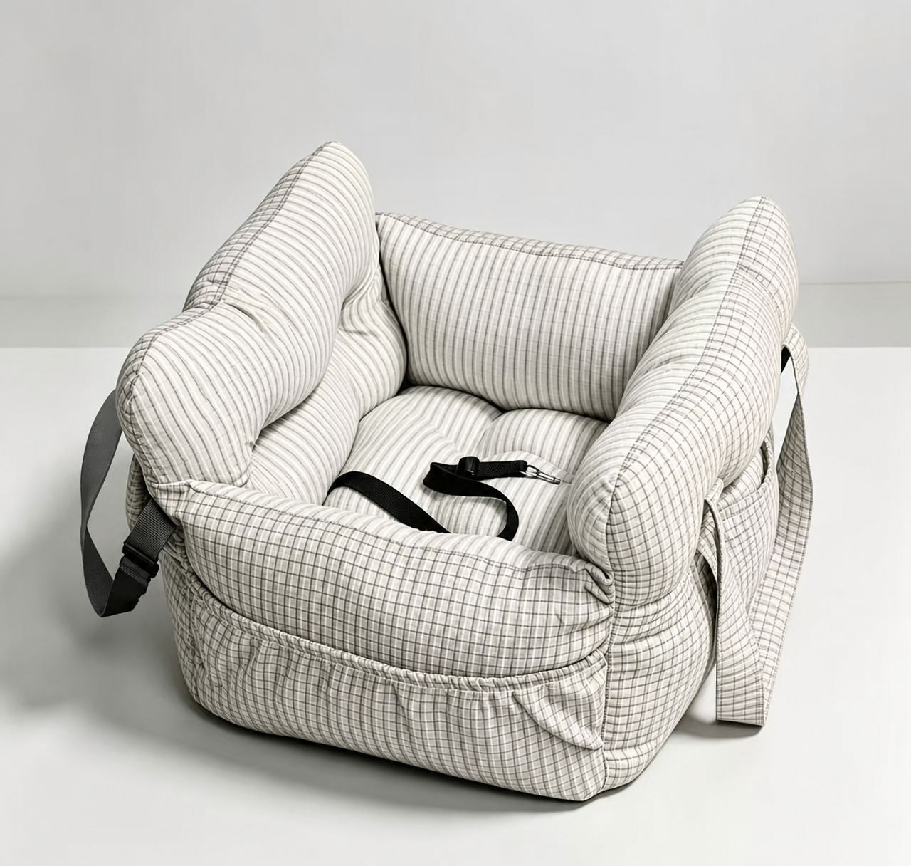 Cama portátil para perro en auto, relleno PP algodón
