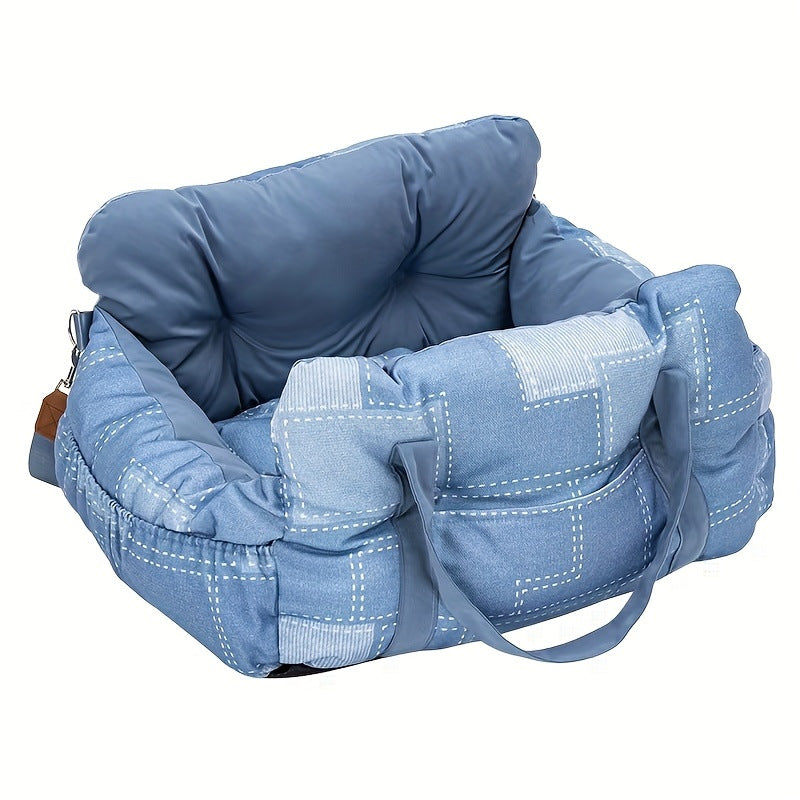 Cama portátil para perro en auto, relleno PP algodón