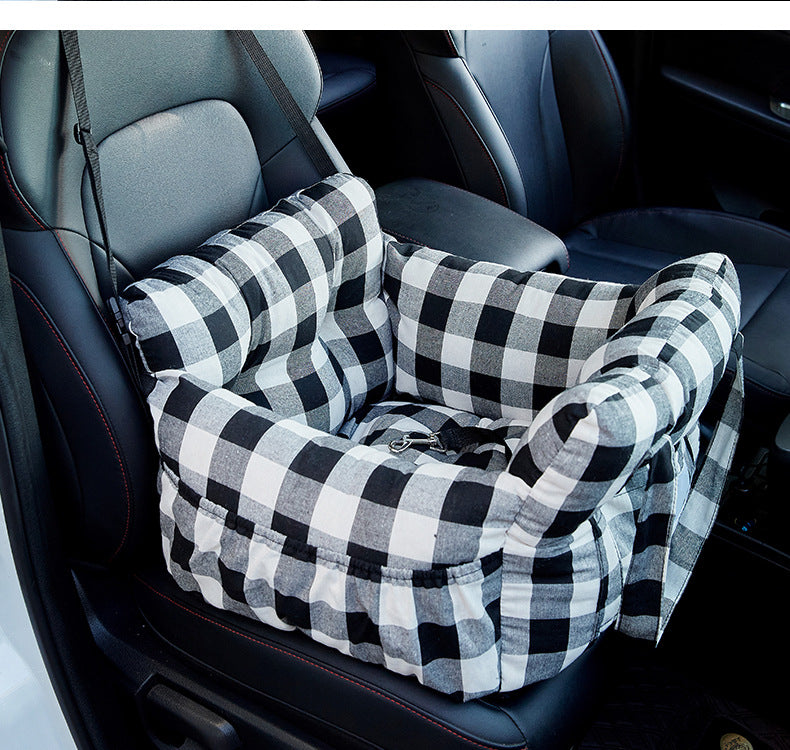 Cama portátil para perro en auto, relleno PP algodón