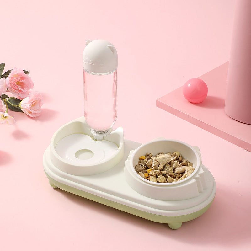 Comedero Doble con Dispensador de Agua para Mascotas - 7