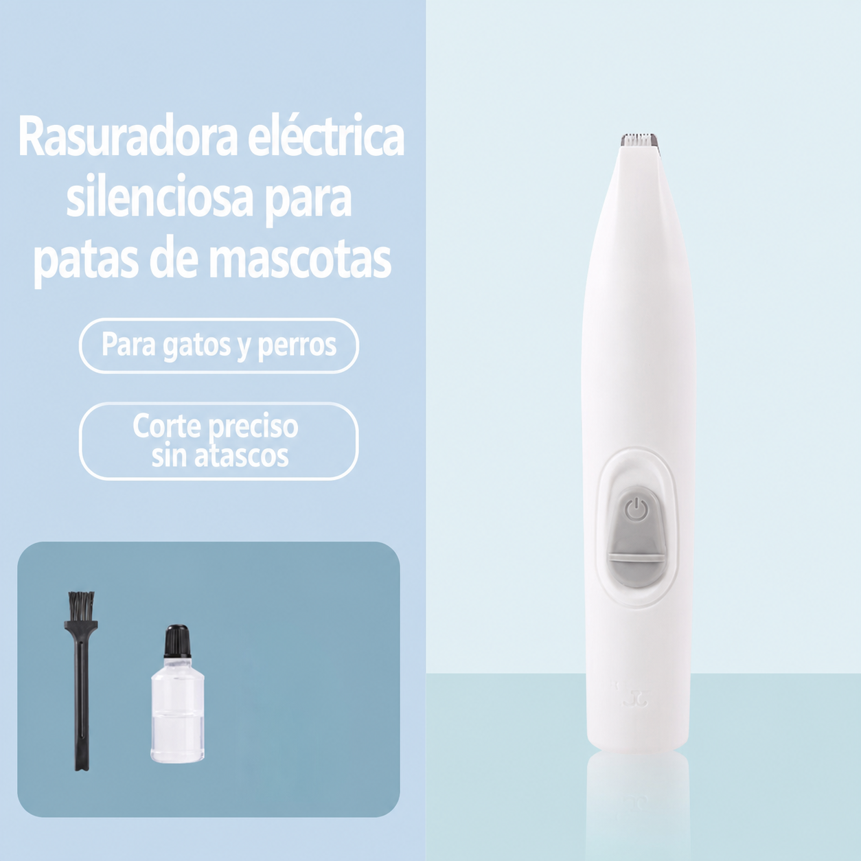 Rasuradora eléctrica silenciosa para patas de mascotas