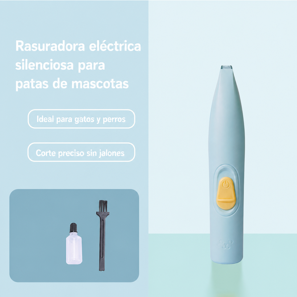 Rasuradora eléctrica silenciosa para patas de mascotas