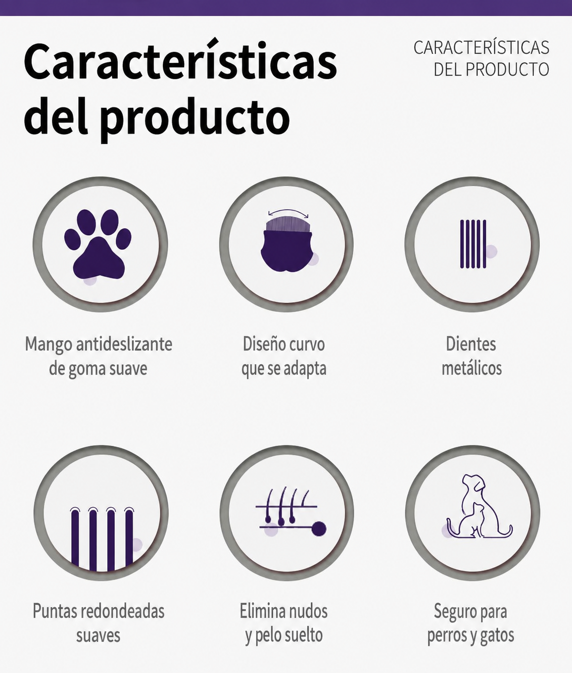 Peine para mascotas antipulgas - 12