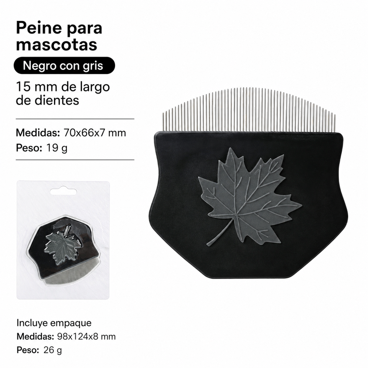 Peine para mascotas antipulgas - 7