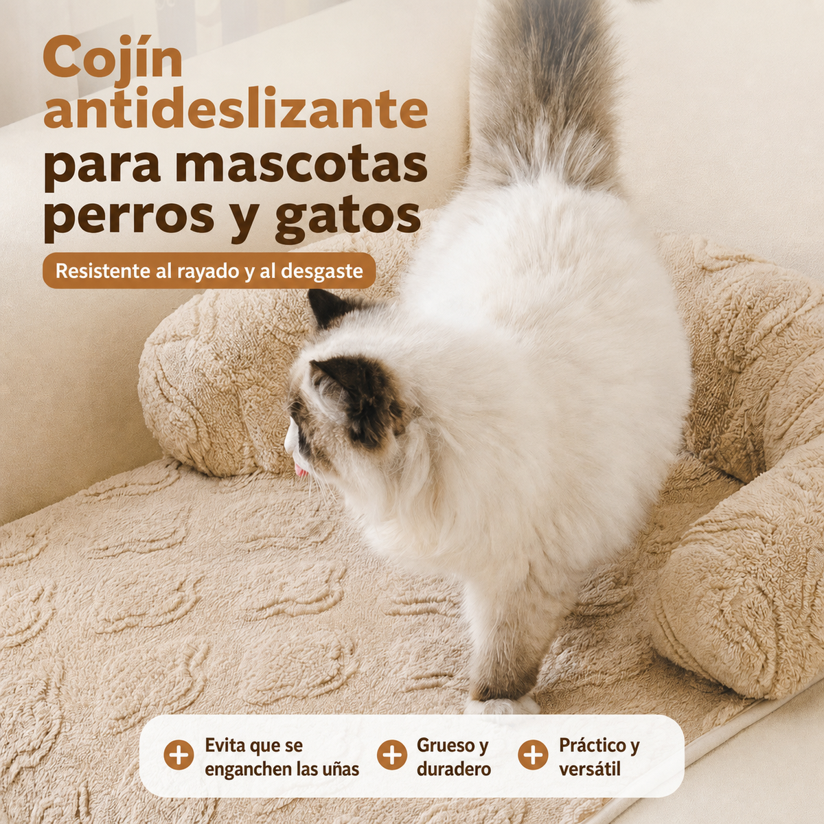 Cojín antideslizante para mascotas perros y gatos - 3