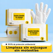 Guantes húmedos sin enjuague para mascotas 50 piezas - 1