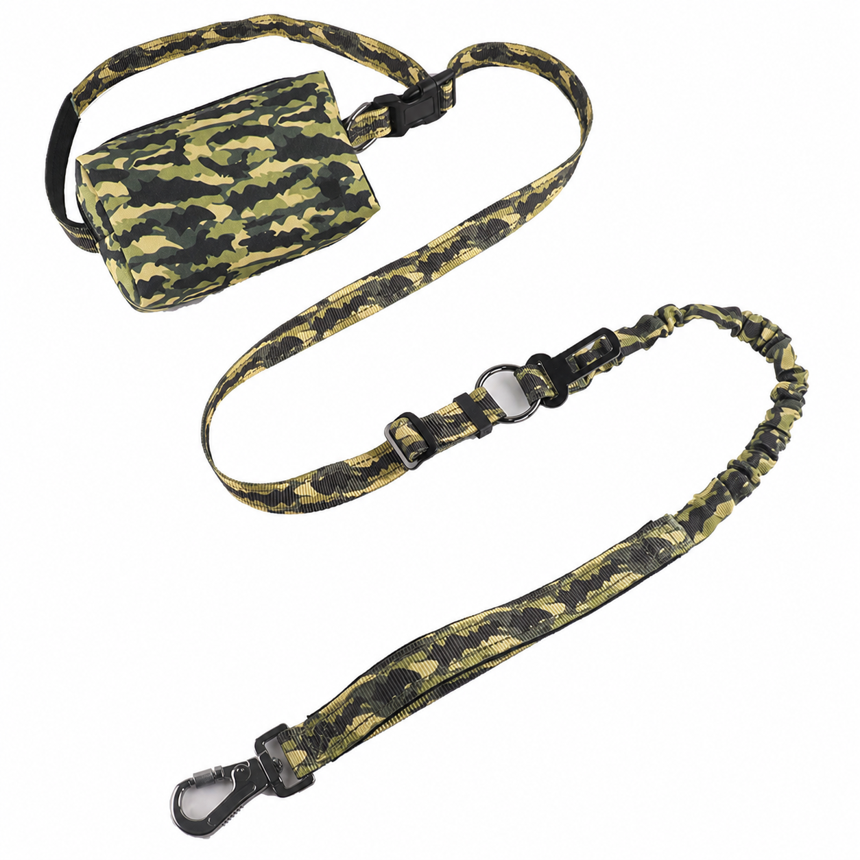 Correa para perro con bolsa de cintura reflectante - 7