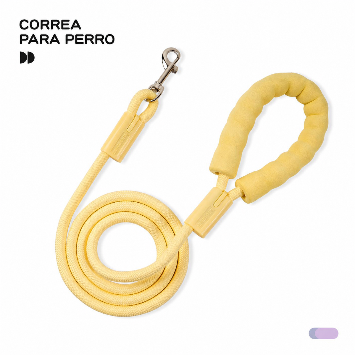 Correa para perro de nylon trenzado colorida 8-10 mm - 6