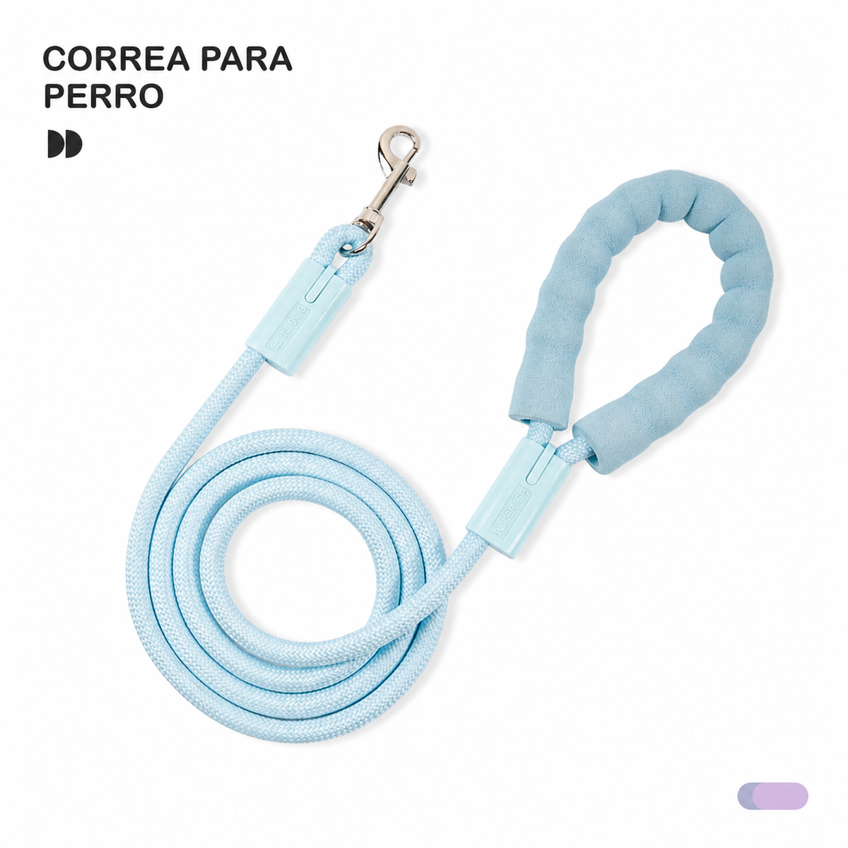 Correa para perro de nylon trenzado colorida 8-10 mm - 8