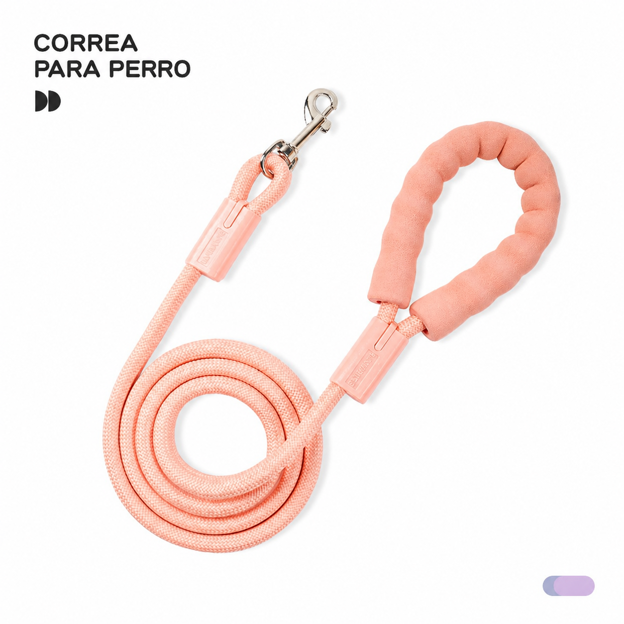 Correa para perro de nylon trenzado colorida 8-10 mm - 9