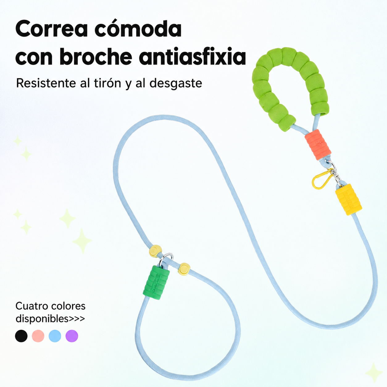 Correa de Nylon para Perro con Broche Antiasfixia - 1