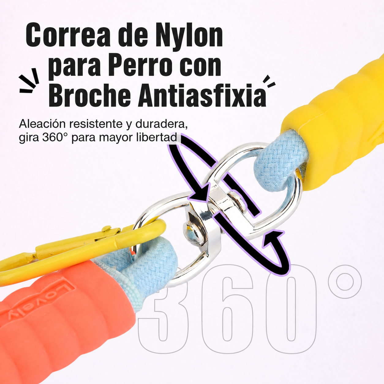 Correa de Nylon para Perro con Broche Antiasfixia - 3