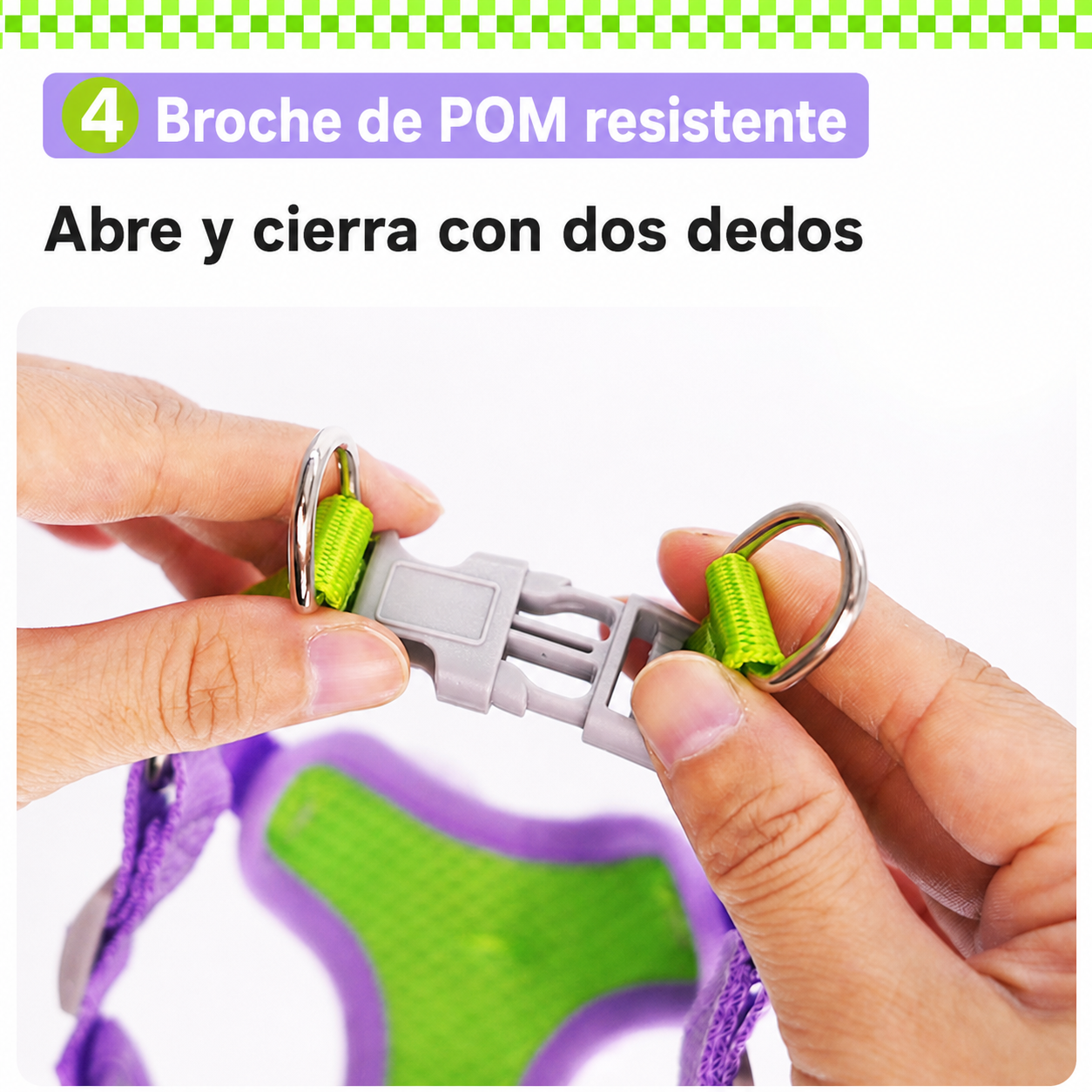 Arnés  con corbatín colorido para Perro - 4