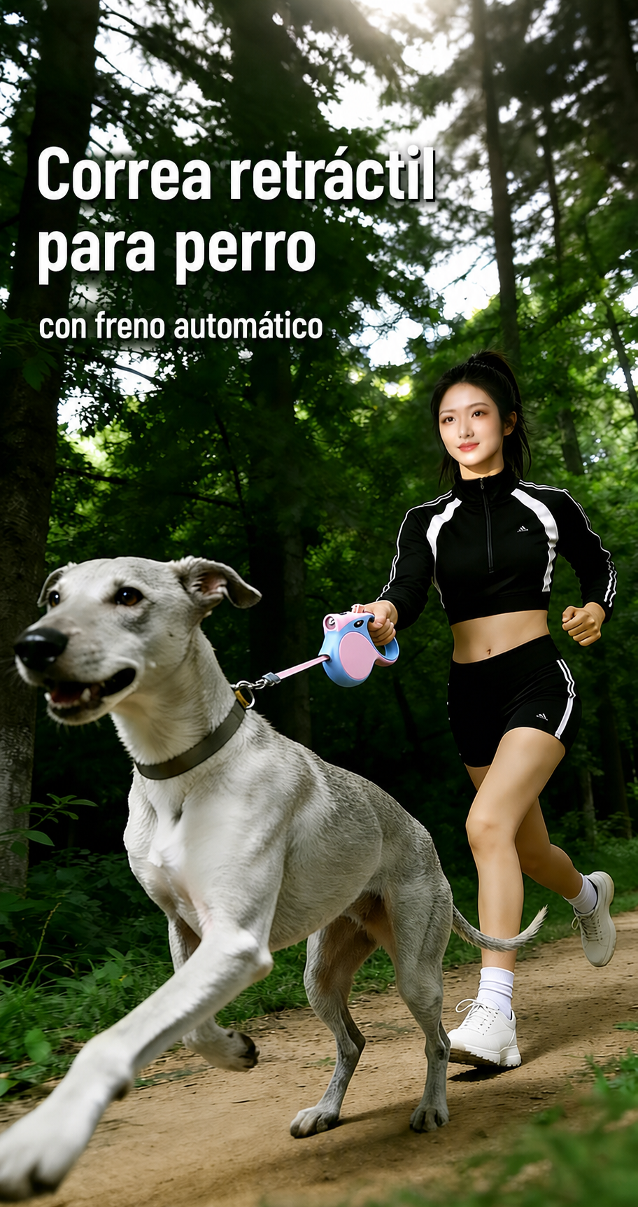 Correa Retráctil para Perro con Freno Automático - 13
