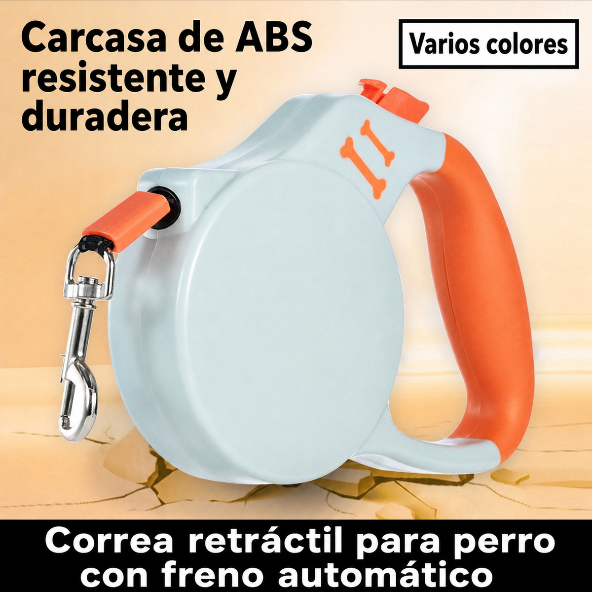 Correa Retráctil para Perro con Freno Automático - 2