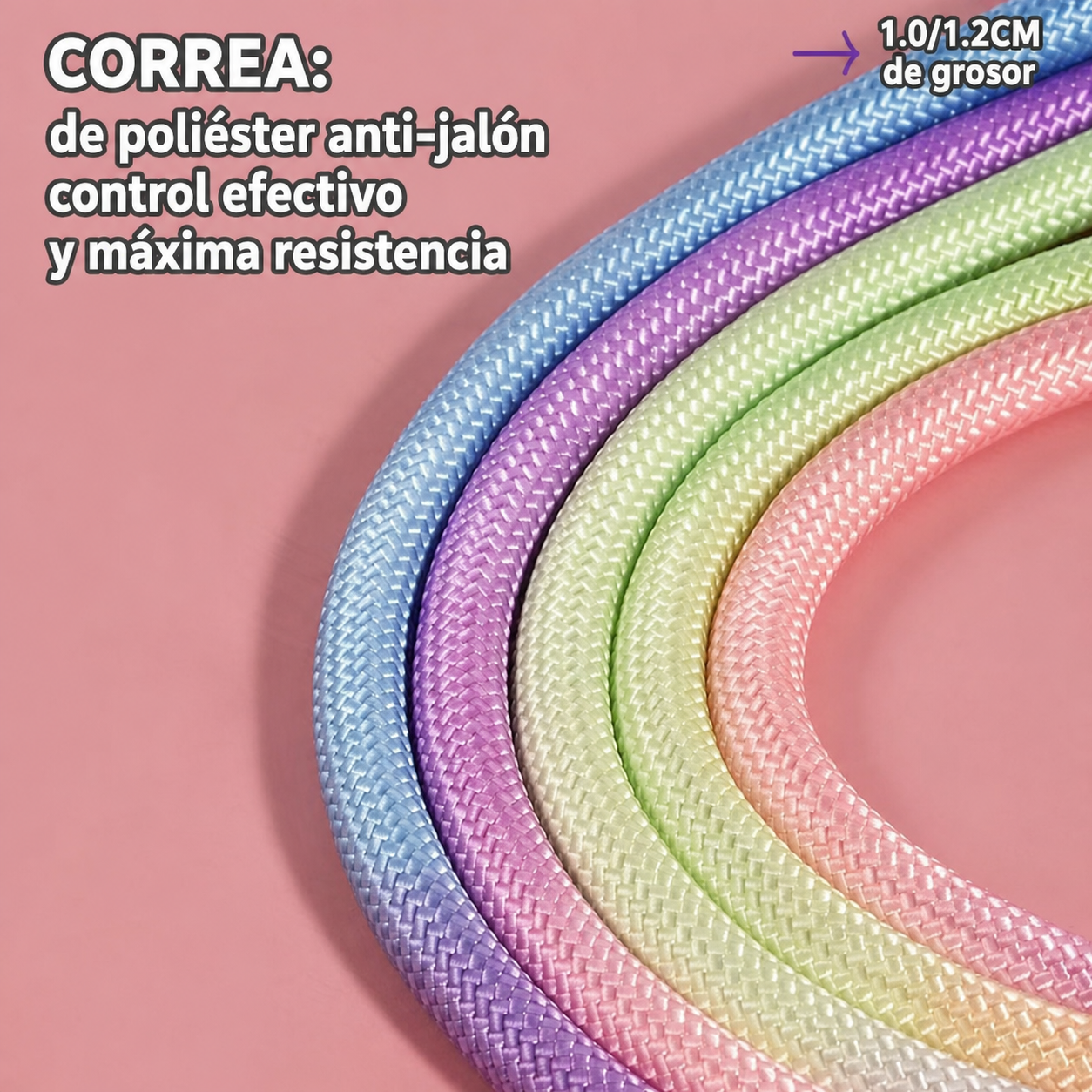 Correa para perro anti-jalón de poliéster 1.5 m - 4
