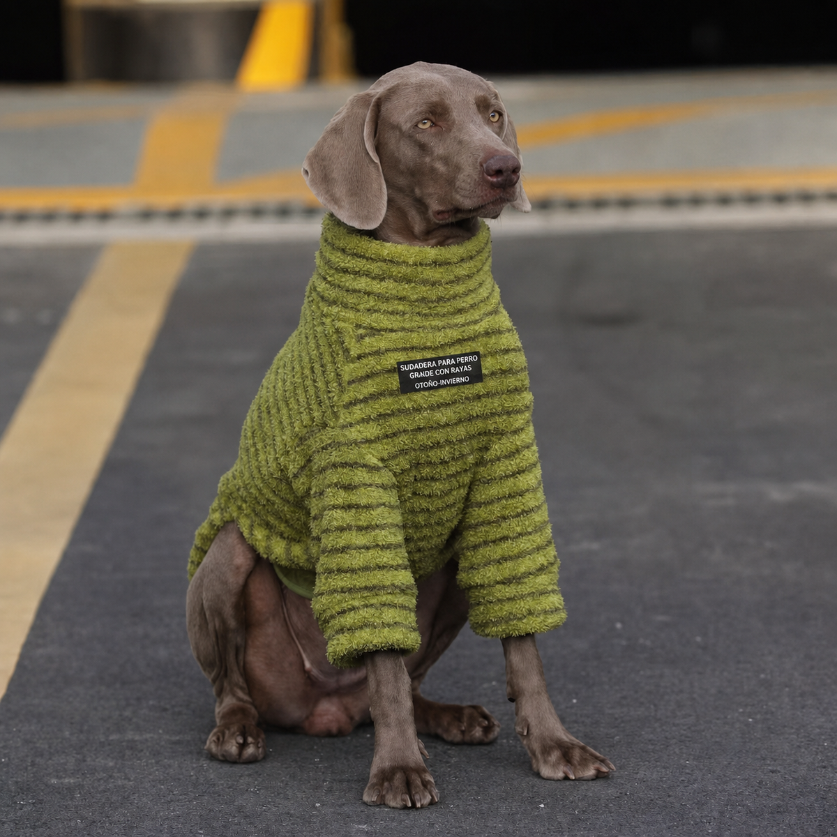 Sudadera para Perro Grande con Rayas Otoño-Invierno - 1