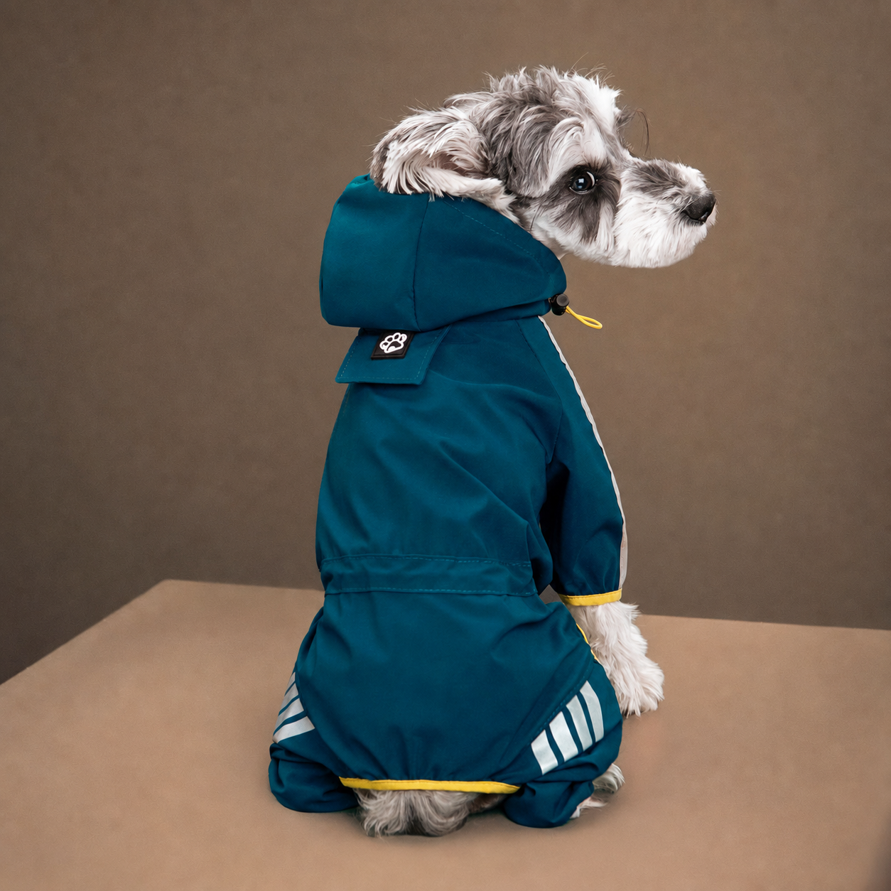 Impermeable para Perro con Capucha y Franjas Reflectantes - 4