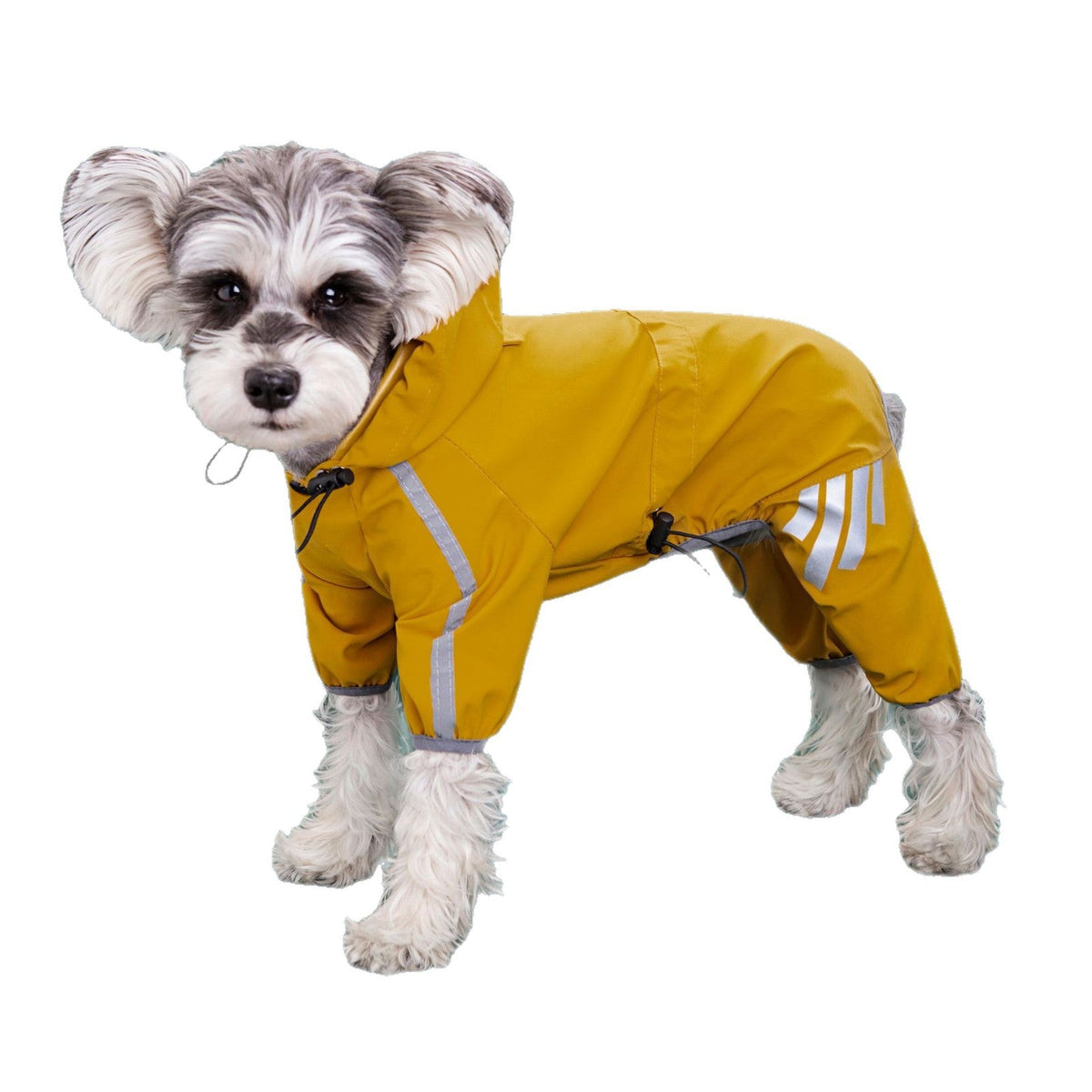 Impermeable para Perro con Capucha y Franjas Reflectantes - 5
